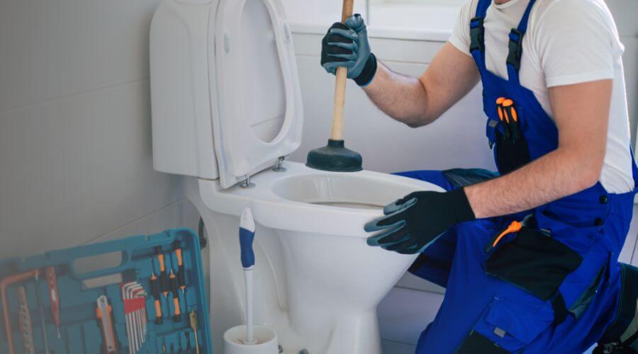 Professional clogged toilet repair in Frankford, DE